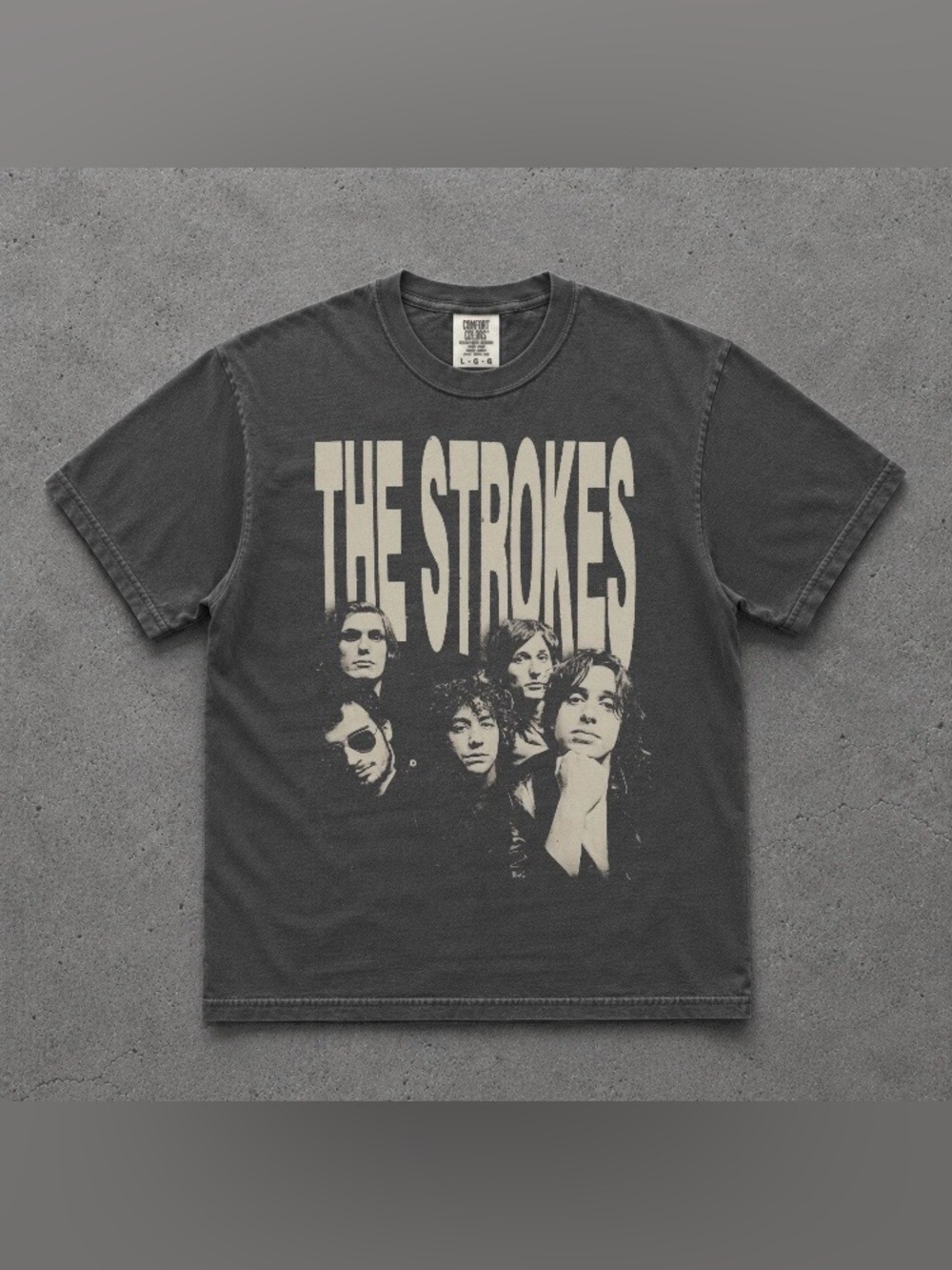 Vintage The Stroke Band T-Shirt, Comfort Colors Indie Rock Graphic Unisex Tee